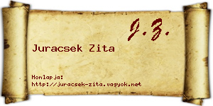 Juracsek Zita névjegykártya