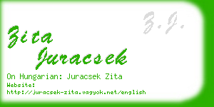 zita juracsek business card